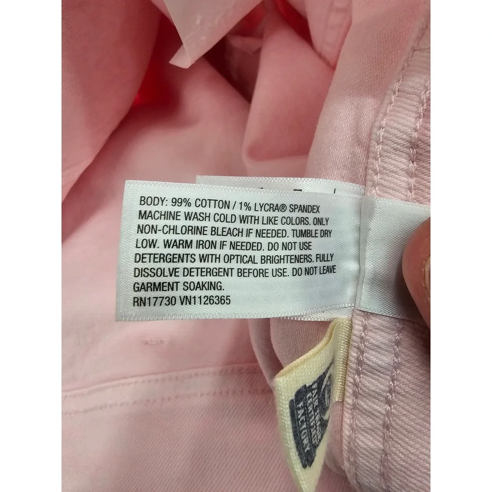 Universal Thread Womens Wide Leg Ankle Jeans Pink Cotton Blend Casual Size 17